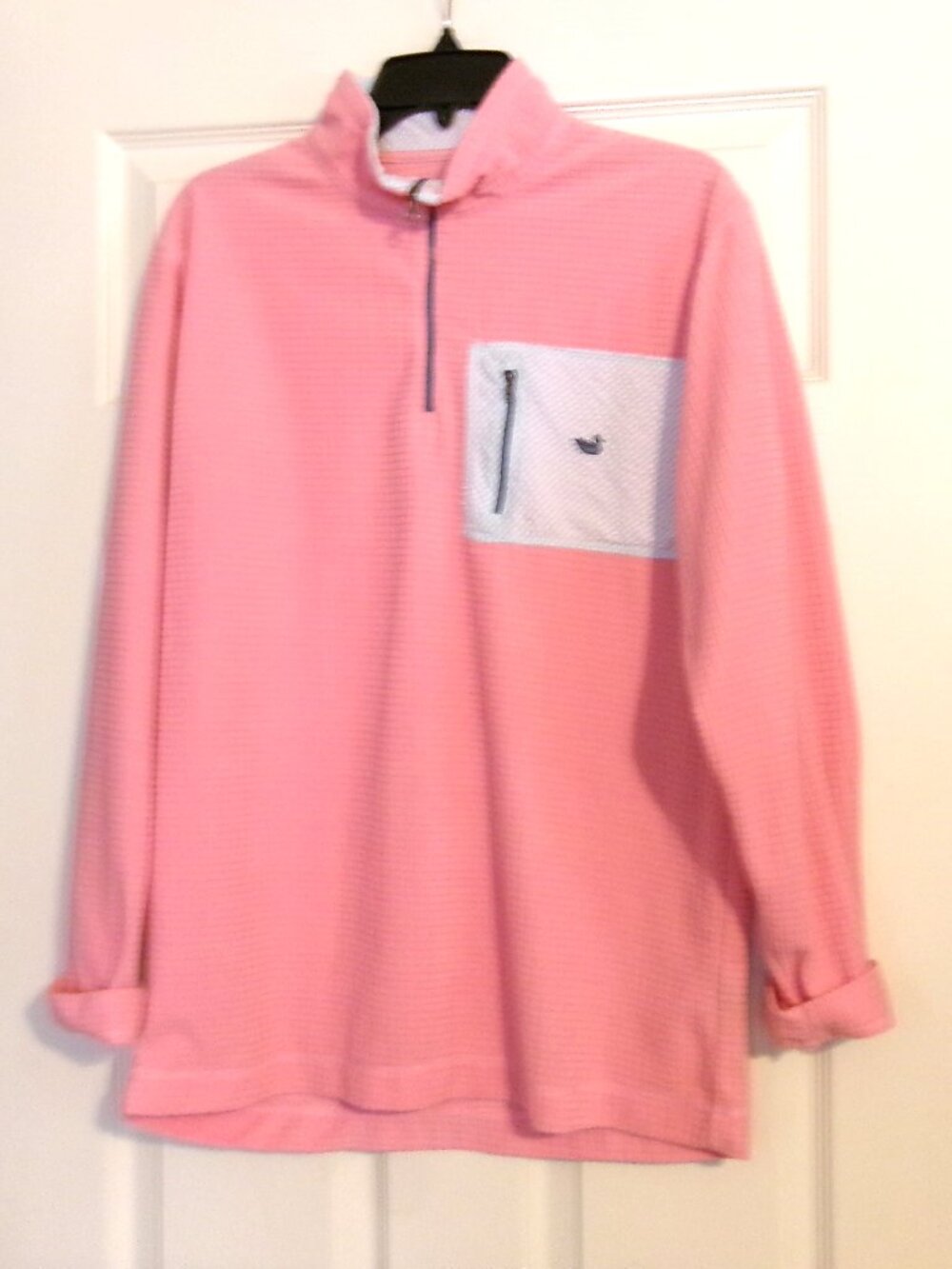 Women's SOUTHERN MARSH FIELDTEC Pink Waffle Weave Quarter Zip Top Size S